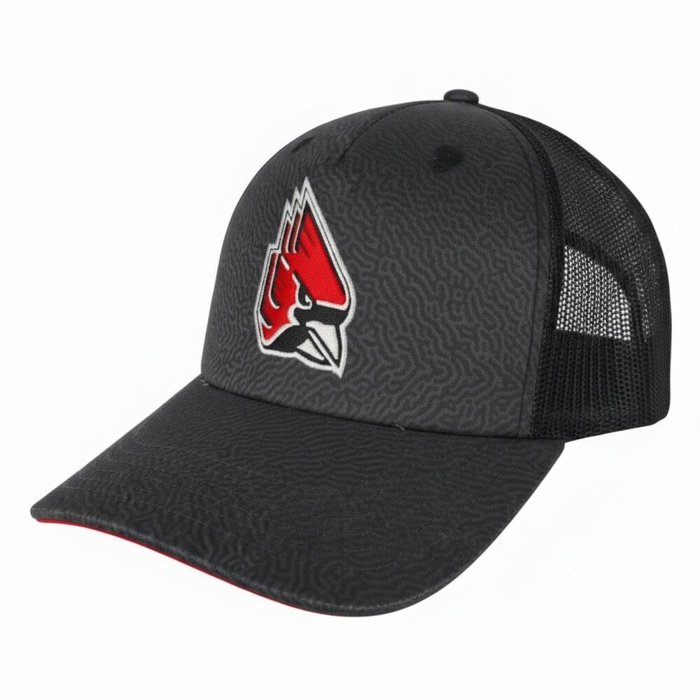 NWT BALL STATE UNIVERSITY CARDINALS Hat Cap By CLC Gray Red SNAPBACK